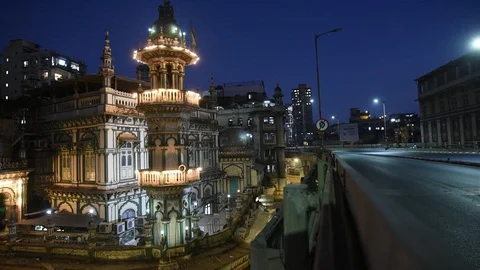 Mumbai Continue On Lockdown Due To Coronavirus Pandemic Stock Footage 129675926