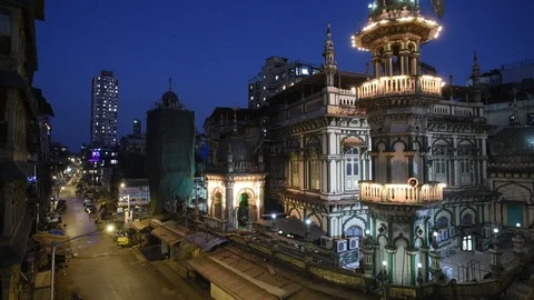 Mumbai Continue On Lockdown Due To Coronavirus Pandemic Stock Footage 129677723