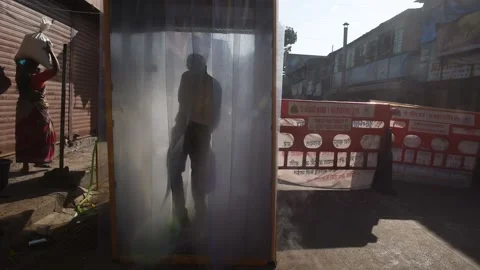 Mumbai Continue On Lockdown Due To Coronavirus Pandemic Stock Footage 130208322