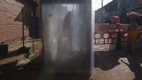 Mumbai Continue On Lockdown Due To Coronavirus Pandemic Stock Footage 130209413