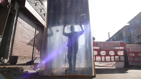 Mumbai Continue On Lockdown Due To Coronavirus Pandemic Stock Footage 130210671