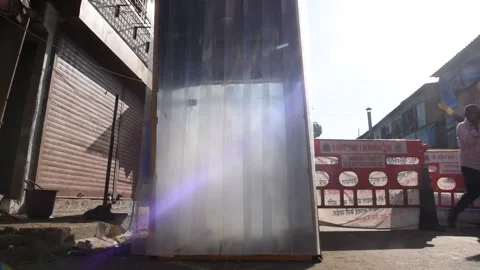 Mumbai Continue On Lockdown Due To Coronavirus Pandemic Stock Footage 130257992