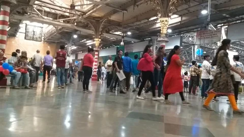 Mumbai -CST station Stock Footage 101472314