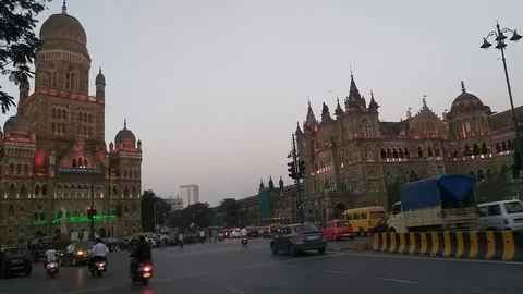 Mumbai -CST station Stock Footage 101786919