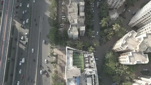 Mumbai Day Drone View 스톡 동영상 244782979