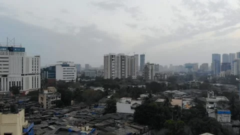 Mumbai drone shot Stock Footage 201352468