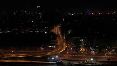 Mumbai Drone Shots Stock Footage 135416635