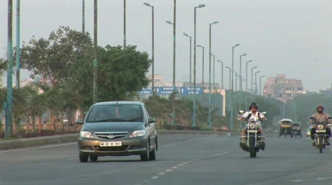Mumbai Highway India Stock Footage 288312