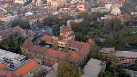 Mumbai, India, Colaba area 4k aerial drone footage Stock Footage 107938341