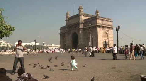 Mumbai indiagate Stock Footage 10449294