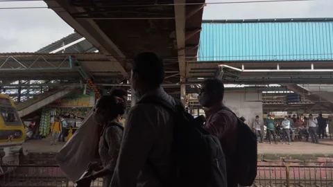 Mumbai Local Train Stock Footage 200949711