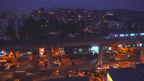 Mumbai Metro Stock Footage 86300281