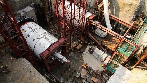 MUMBAI METRO Stock Footage 98490678