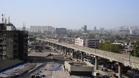 MUMBAI METRO Video stock 98630410