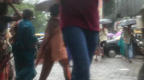 Mumbai Monsoon 5 Stock Footage 11227451