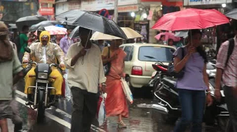Mumbai Monsoon Stock Footage 11233872