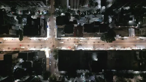 Mumbai Night Drone View 스톡 동영상 239731031