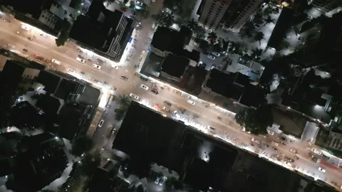 Mumbai Night Drone View Stock Footage 239731526
