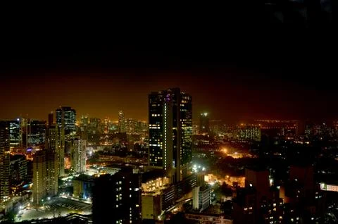 Mumbai nightscape Stock Photos