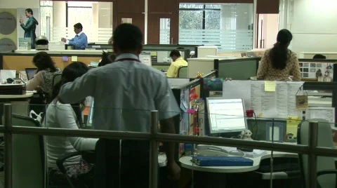 Mumbai Office Workers 2 Stock-Footage 284662