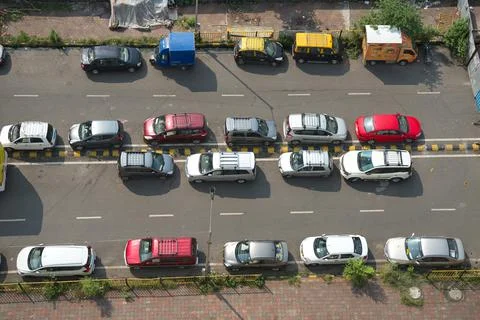 Mumbai parking problem 库存照片