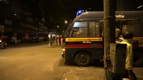 Mumbai police Stock Footage