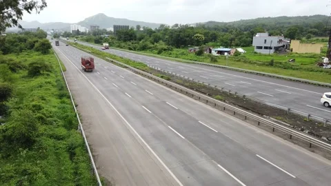 Mumbai Pune Expressway Stock Footage 140990501