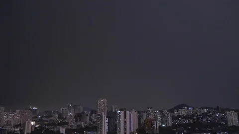 Mumbai Rain,clouds &amp; lightning Stock Footage 109587146