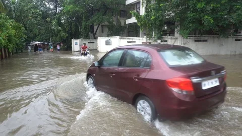 Mumbai Rains Video stock 92068943