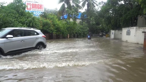Mumbai Rains Video stock 92069053