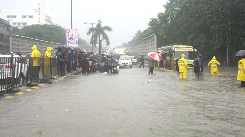 Mumbai Rains Video stock 92069616