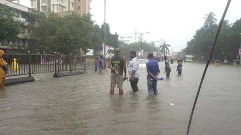 Mumbai Rains Video stock 92069809