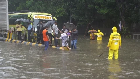 Mumbai Rains Video stock 92069863