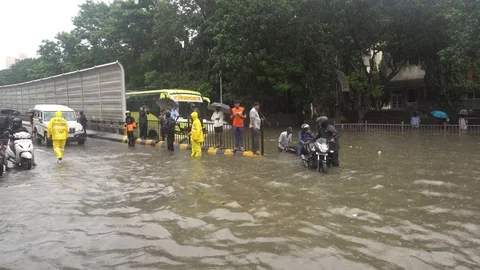 Mumbai Rains Video stock 92070028