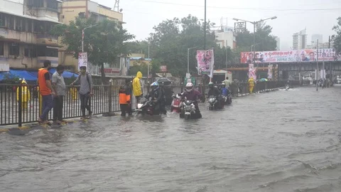 Mumbai Rains Video stock 92070713