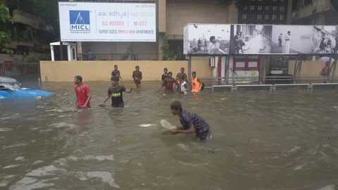 Mumbai Rains Stock Footage 92070770