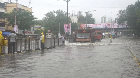 Mumbai Rains Video stock 92070797