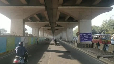 Mumbai road Stock-Footage 134344998