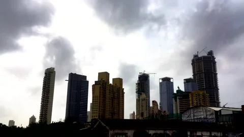 Mumbai skyline timelaps Stock Footage 272612015