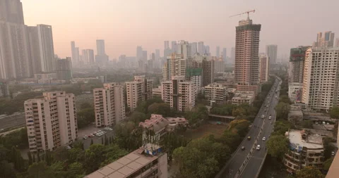Mumbai Skyline,India. Stock Footage 305558554