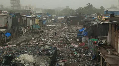 Mumbai Slums 2 库存影片 11226702