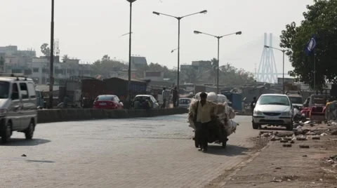 Mumbai slums, India Stock Footage 46499684
