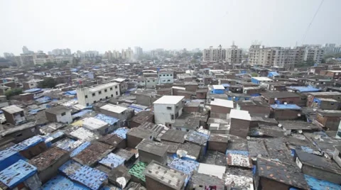 Mumbai slums, India Stock Footage 57297730