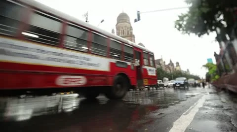 Mumbai Streets 7 Stock Footage 11226446