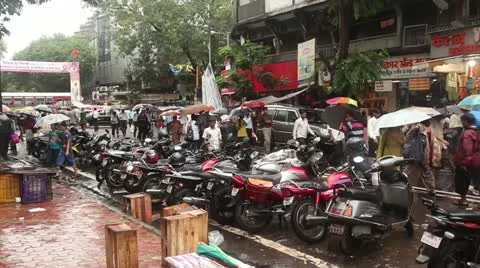 Mumbai Streets 9 Stock Footage 11226387