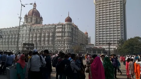 Mumbai Taj hotel Stock Footage 101476510