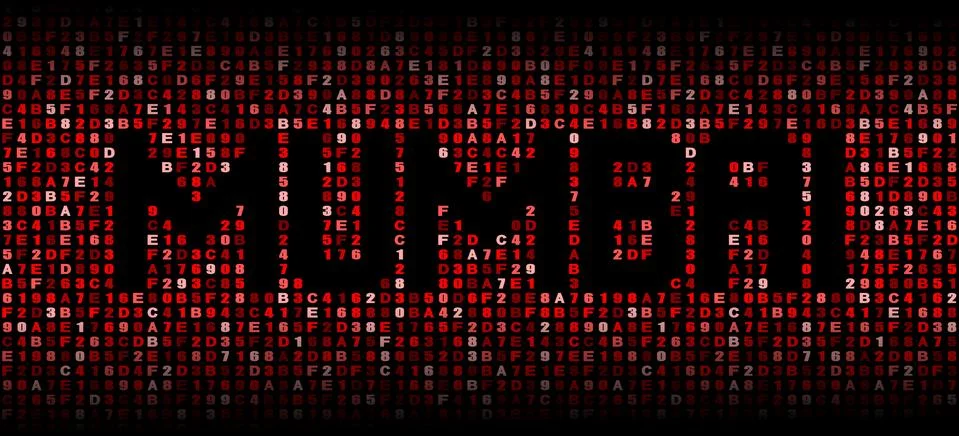 Mumbai text on hex code illustration Stock Illustration