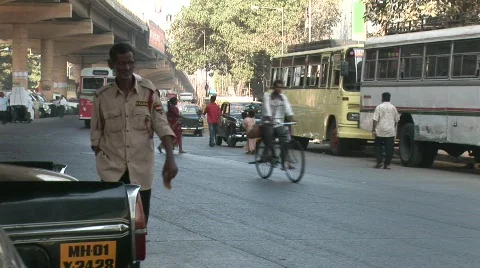 Mumbai Traffic 1 Stock Footage 284733