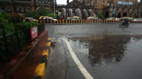 Mumbai Train Station 2 库存影片 11226681