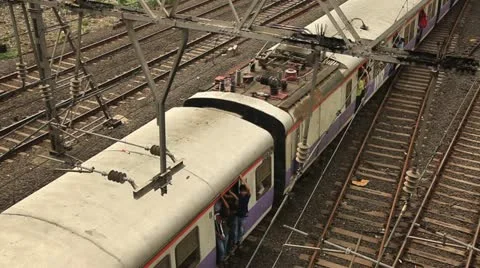 Mumbai Trains 2 库存影片 11226503